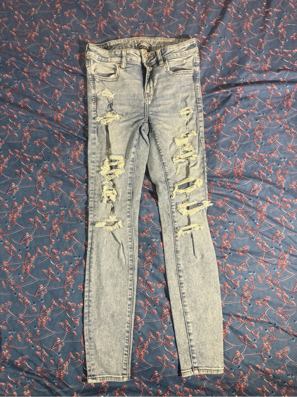 American Eagle Outfitters Light Washed Skinny Jegging Ripped